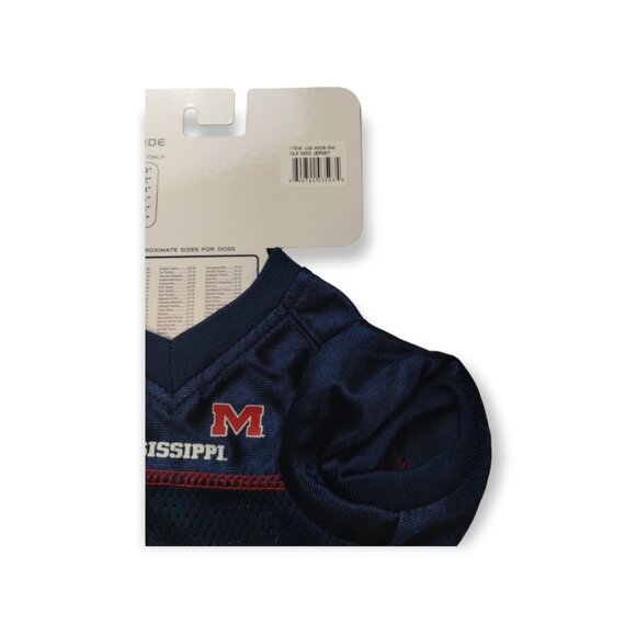 NCAA University of Mississippi Ole Miss Rebels Team Jersey for Dogs Small - Picture 4 of 5